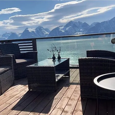Lyngen Panorama, Solberget, Med Dome Prázdninový dům Storsletta